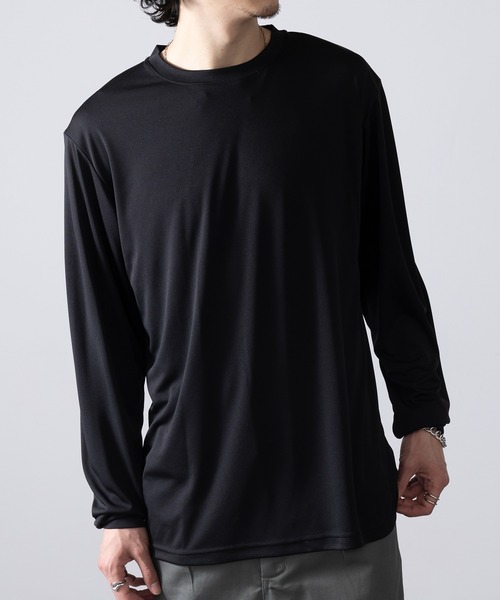 United Athle（ユナイテッドアスレ）の「【United Athle】4.4オンス ドライスムース ロングスリーブ Tシャツ ジム ヨガ ピラティス ロンT 5709（Tシャツ/カットソー・メンズ・ダークグリーン/ブラック/ネイビー/ホワイト/ダークパープル/ライトグリーン/オートミール/スミクロ/グレイッシュブルー・M/L/XL/S）」の11枚目の写真
