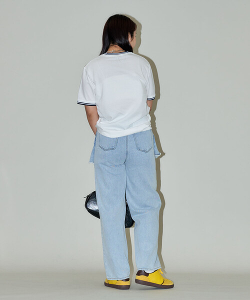 PUBLUX（パブリュクス）の「PUBLUX/パブリュクス レイヤード ラップ デニム　限定展開（デニムパンツ・レディース・サックスブルー/ブルー・M/S）」の19枚目の写真