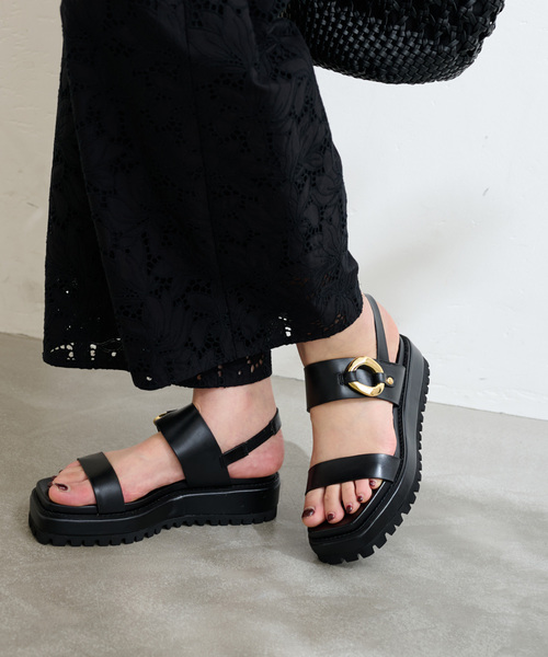 LE TALON（ルタロン）の「《追加》アツゾコメタルリングサンダル（サンダル・レディース・キャメル/ブラック系その他・SMALL/MEDIUM/LARGE/X-LARGE）」の10枚目の写真