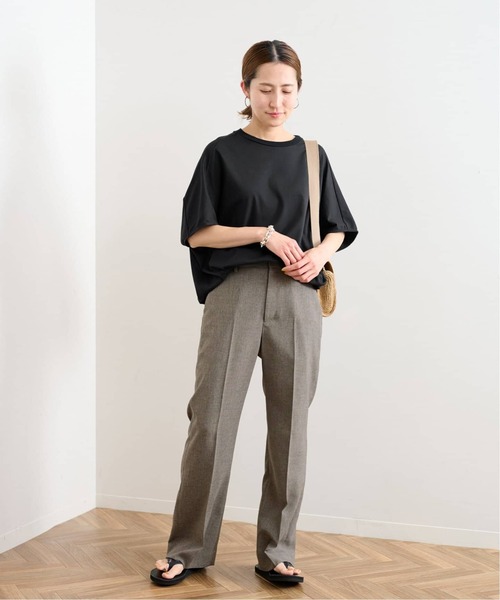 FRAMeWORK（フレームワーク）の「≪追加≫スムースコクーンプルオーバー（Tシャツ/カットソー・レディース・ブラウン/ホワイト/アイボリー/ブラック・FREE）」の6枚目の写真