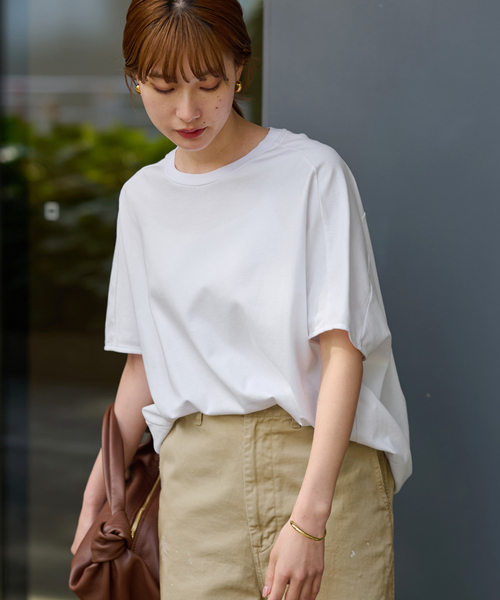 FRAMeWORK スムースコクーンプルオーバー　ブラウン　新品未使用タグ付き FRAMEWORK スムースコクーンプルオーバー TEE ブラウン 美品