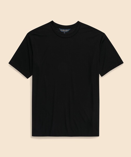 BROOKS BROTHERS(ブルックスブラザーズ)の「ウール/ナイロン クルーネック Tシャツ(Tシャツ/カットソー・メンズ・ネイビー/ブラック・LARGE/SMALL/X-LARGE/MEDIUM)」の1枚目の写真