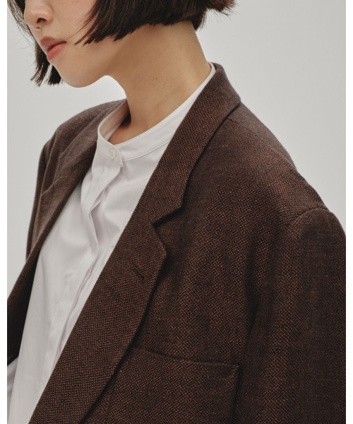 TODAYFUL（トゥデイフル）の「TODAYFUL Boyfriend Linen Jacket 12510103（テーラードジャケット・レディース・ベージュ/ブラウン/グリーン・36/38）」の6枚目の写真