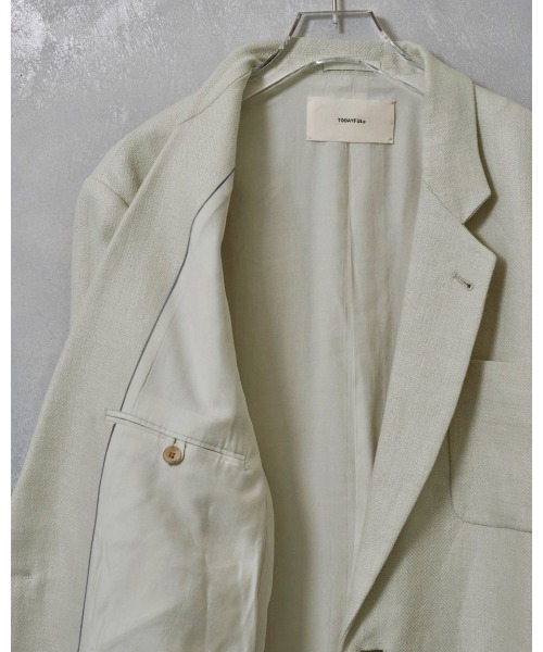 TODAYFUL（トゥデイフル）の「TODAYFUL Boyfriend Linen Jacket 12510103（テーラードジャケット・レディース・ベージュ/ブラウン/グリーン・36/38）」の18枚目の写真