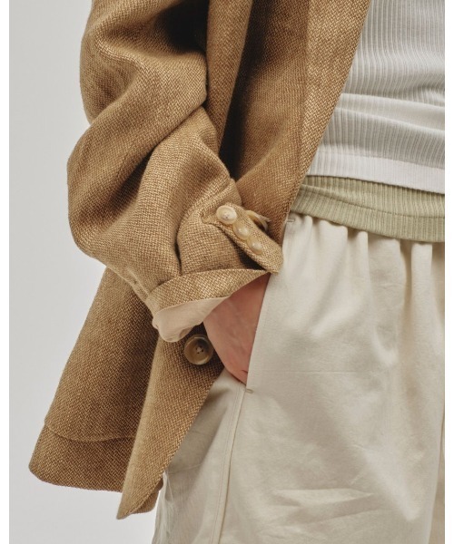 TODAYFUL（トゥデイフル）の「TODAYFUL Boyfriend Linen Jacket 12510103（テーラードジャケット・レディース・ベージュ/ブラウン/グリーン・36/38）」の17枚目の写真