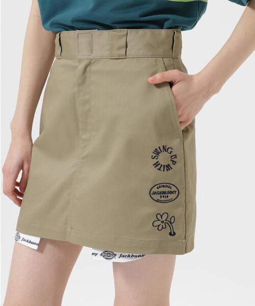 Jack Bunny!!(ジャックバニー)の「【Jack Bunny!!】【Dickies】T/Cツイルストッチ スカート(スカート・レディース・グリーン/ベージュ/ネイビー・SMALL/MEDIUM/LARGE)」の9枚目の写真