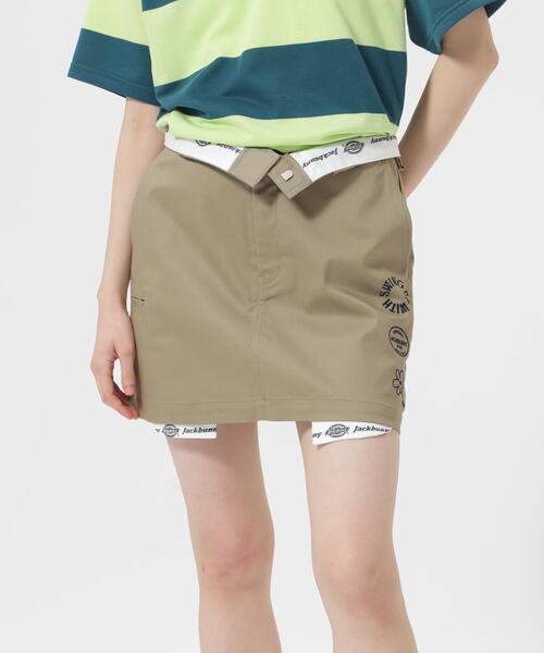 Jack Bunny!!(ジャックバニー)の「【Jack Bunny!!】【Dickies】T/Cツイルストッチ スカート(スカート・レディース・グリーン/ベージュ/ネイビー・SMALL/MEDIUM/LARGE)」の2枚目の写真