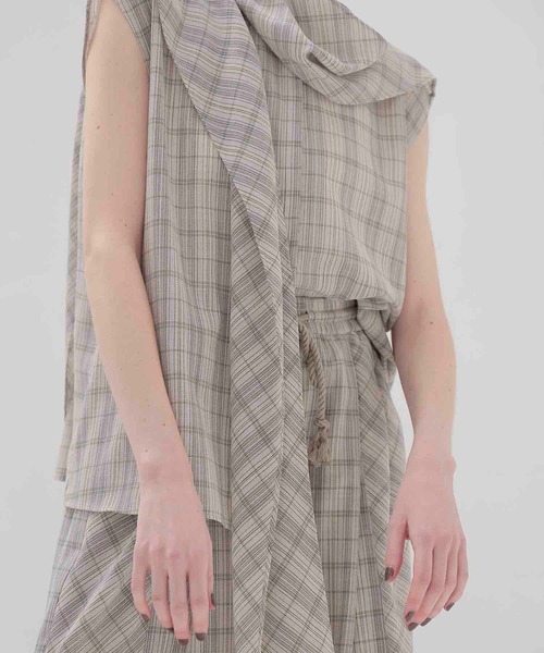 DRESSLAVE(ドレスレイブ)の「VOILE check blouse(ボイルチェックブラウス)(シャツ/ブラウス・レディース・マルチ・38)」の5枚目の写真