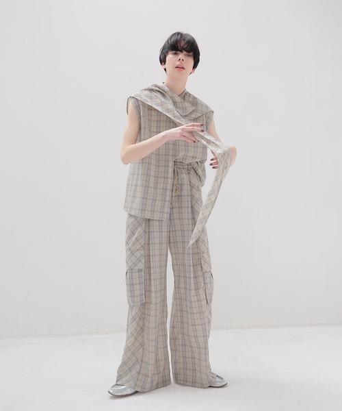 DRESSLAVE(ドレスレイブ)の「VOILE check blouse(ボイルチェックブラウス)(シャツ/ブラウス・レディース・マルチ・38)」の7枚目の写真