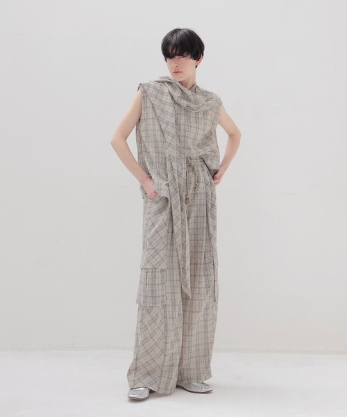 DRESSLAVE(ドレスレイブ)の「VOILE check blouse(ボイルチェックブラウス)(シャツ/ブラウス・レディース・マルチ・38)」の9枚目の写真