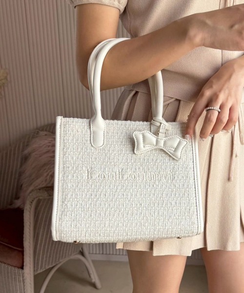 one after another NICE CLAUP(ワンアフターアナザーナイスクラップ)の「【LouLoumei】ミニトートバッグ(トートバッグ・レディース・ブラック/アイボリー/ベージュ・FREE)」の9枚目の写真