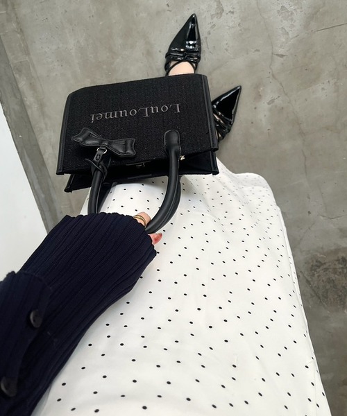 one after another NICE CLAUP(ワンアフターアナザーナイスクラップ)の「【LouLoumei】ミニトートバッグ(トートバッグ・レディース・ブラック/アイボリー/ベージュ・FREE)」の7枚目の写真