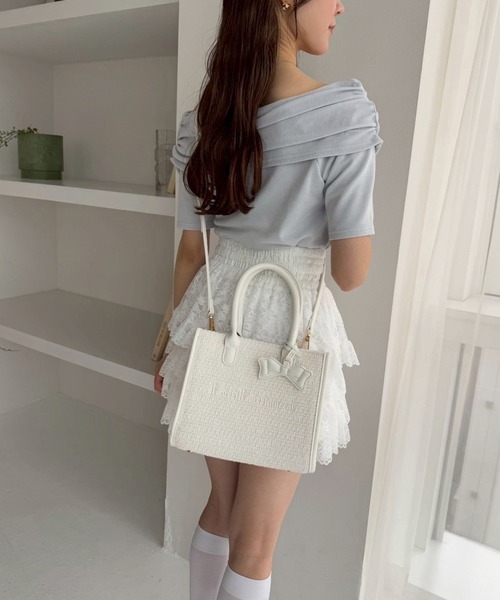 one after another NICE CLAUP(ワンアフターアナザーナイスクラップ)の「【LouLoumei】ミニトートバッグ(トートバッグ・レディース・ブラック/アイボリー/ベージュ・FREE)」の12枚目の写真