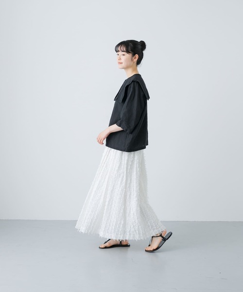 ビッグカラー2WAYブラウス（Tシャツ/カットソー）｜かぐれ（カグレ）の 