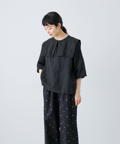 かぐれ（カグレ）の「ビッグカラー2WAYブラウス（シャツ/ブラウス