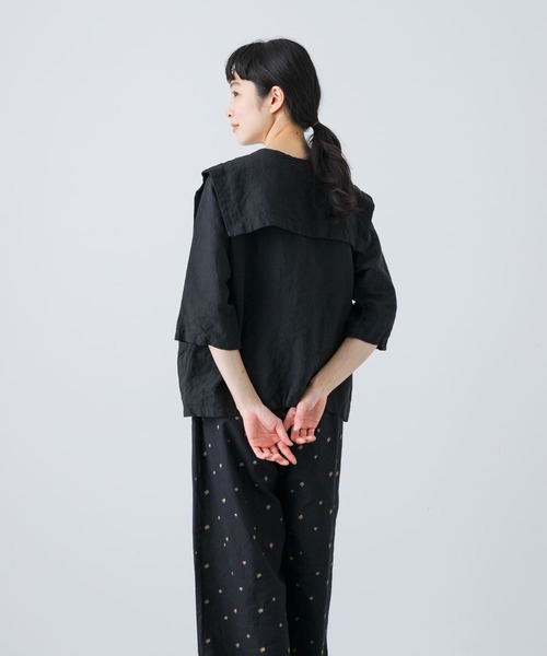 かぐれ（カグレ）の「ビッグカラー2WAYブラウス（シャツ/ブラウス
