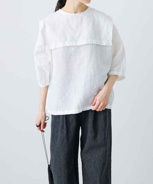 かぐれ（カグレ）の「ビッグカラー2WAYブラウス（シャツ/ブラウス