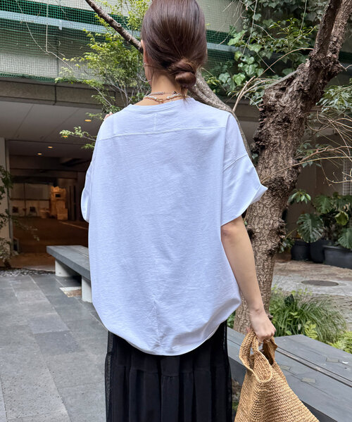 DouDou（ドゥドゥ）の「ワイドフォトTEE（Tシャツ/カットソー
