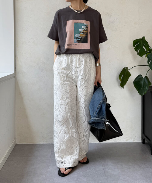 DouDou（ドゥドゥ）の「ワイドフォトTEE（Tシャツ/カットソー