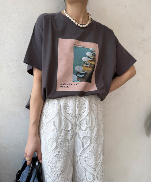 DOUDOU ワイドフォトTEE 未着用　最終お値下げ☆ DOUDOU ワイドフォトTEE 未着用 最終お値下げ☆ - メルカリ