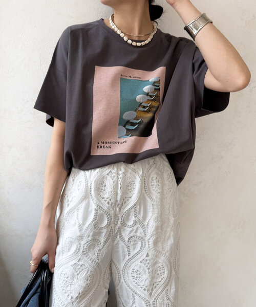 DOUDOU ワイドフォトTEE 未着用　最終お値下げ☆ DOUDOU ワイドフォトTEE 未着用 最終お値下げ☆ - メルカリ