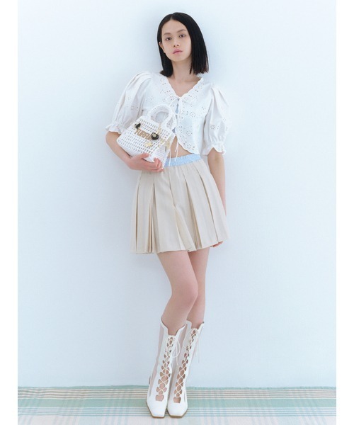 FURFUR（ファーファー）の「【ZOZOTOWN限定カラー】ラフィアロゴトートバッグ（トートバッグ・レディース・サックスブルー/ライトベージュ/ミント/ブラック/ピンク/ホワイト・FREE）」の12枚目の写真