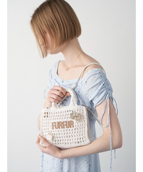 ZOZO限定カラー】ラフィアロゴトートバッグ（トートバッグ