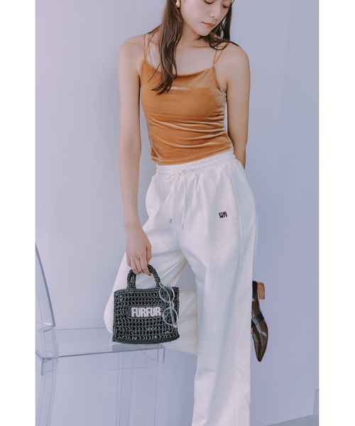 FURFUR（ファーファー）の「【ZOZOTOWN限定カラー】ラフィアロゴトートバッグ（トートバッグ・レディース・サックスブルー/ライトベージュ/ミント/ブラック/ピンク/ホワイト・FREE）」の7枚目の写真