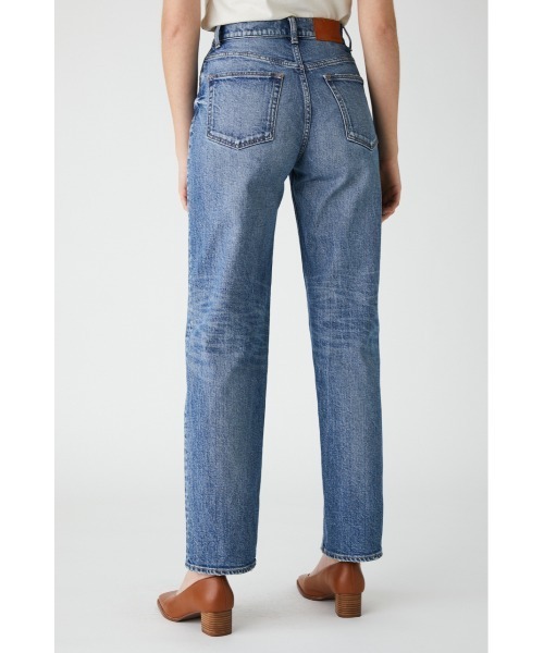 MOUSSY（マウジー）の「PLAIN JEANS STRAIGHT（デニムパンツ・レディース・ブルー/ライトブルー/ワンウォッシュ・27inch/23inch/24inch/25inch/26inch）」の7枚目の写真