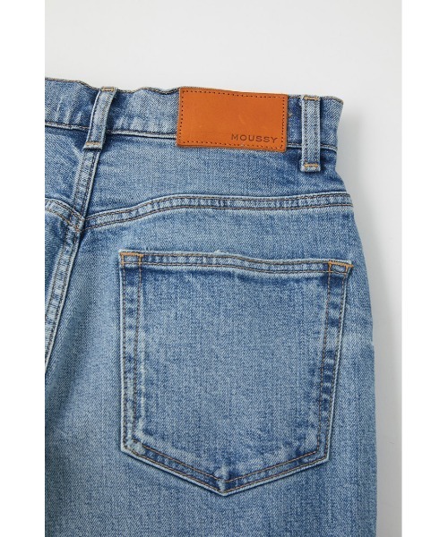 MOUSSY（マウジー）の「PLAIN JEANS STRAIGHT（デニムパンツ・レディース・ブルー/ライトブルー/ワンウォッシュ・27inch/23inch/24inch/25inch/26inch）」の10枚目の写真