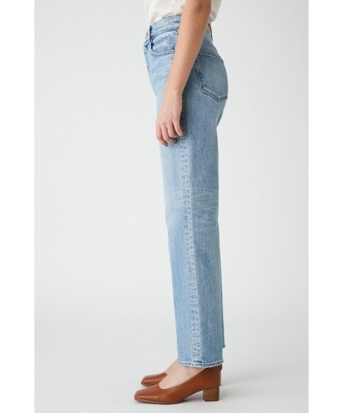 MOUSSY（マウジー）の「PLAIN JEANS STRAIGHT（デニムパンツ・レディース・ブルー/ライトブルー/ワンウォッシュ・27inch/23inch/24inch/25inch/26inch）」の14枚目の写真
