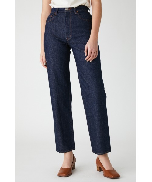 MOUSSY（マウジー）の「PLAIN JEANS STRAIGHT（デニムパンツ・レディース・ブルー/ライトブルー/ワンウォッシュ・27inch/23inch/24inch/25inch/26inch）」の18枚目の写真
