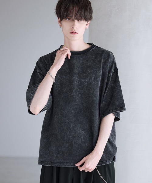ASTRONOMY(アストロノミー)の「ESSENTIAL COTTON CROPPED T-SHIRT(Tシャツ/カットソー・メンズ・ブラック/ホワイト/ブラック系/ブラウン系/グレー系・S/M/L/XL)」の4枚目の写真