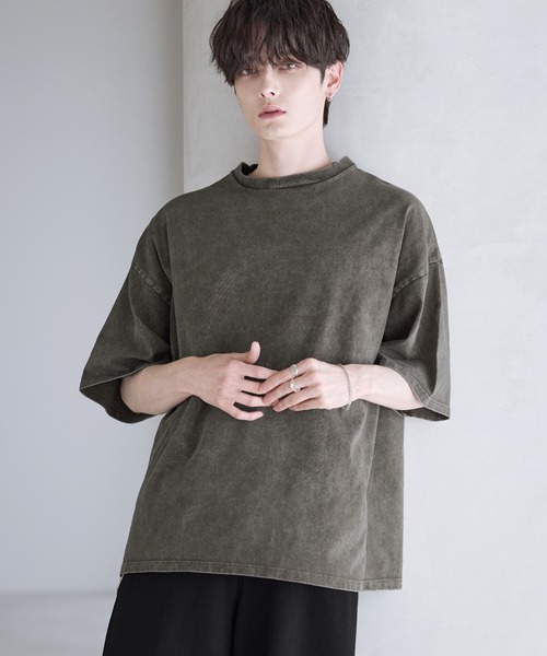 ASTRONOMY(アストロノミー)の「ESSENTIAL COTTON CROPPED T-SHIRT(Tシャツ/カットソー・メンズ・ブラック/ホワイト/ブラック系/ブラウン系/グレー系・S/M/L/XL)」の5枚目の写真