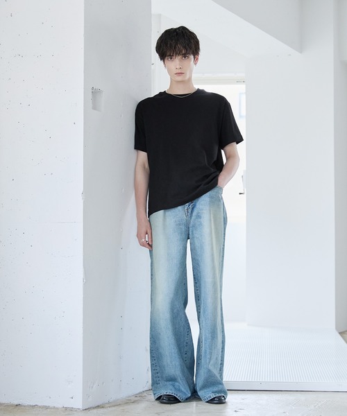 ASTRONOMY(アストロノミー)の「ESSENTIAL COTTON CROPPED T-SHIRT(Tシャツ/カットソー・メンズ・ブラック/ホワイト/ブラック系/ブラウン系/グレー系・S/M/L/XL)」の22枚目の写真