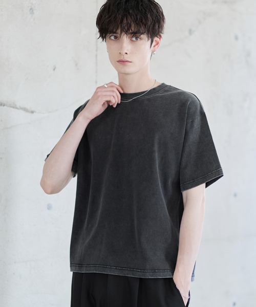 ASTRONOMY(アストロノミー)の「ESSENTIAL COTTON CROPPED T-SHIRT(Tシャツ/カットソー・メンズ・ブラック/ホワイト/ブラック系/ブラウン系/グレー系・S/M/L/XL)」の18枚目の写真