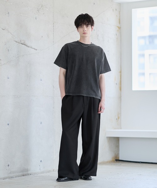 ASTRONOMY(アストロノミー)の「ESSENTIAL COTTON CROPPED T-SHIRT(Tシャツ/カットソー・メンズ・ブラック/ホワイト/ブラック系/ブラウン系/グレー系・S/M/L/XL)」の17枚目の写真