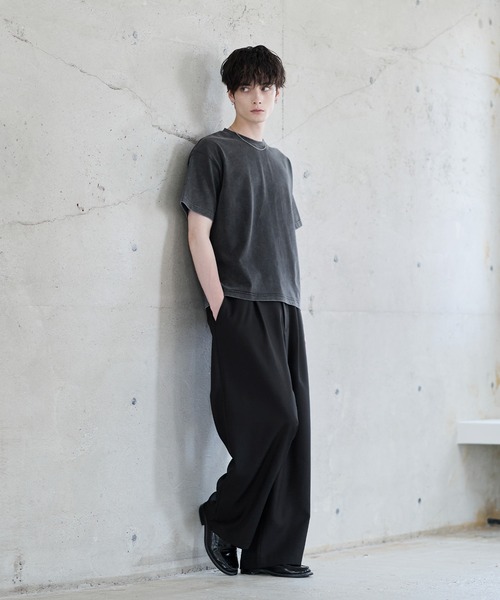 ASTRONOMY(アストロノミー)の「ESSENTIAL COTTON CROPPED T-SHIRT(Tシャツ/カットソー・メンズ・ブラック/ホワイト/ブラック系/ブラウン系/グレー系・S/M/L/XL)」の16枚目の写真