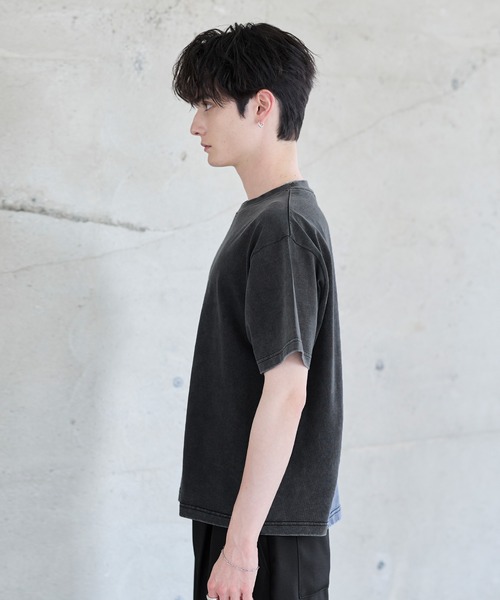 ASTRONOMY(アストロノミー)の「ESSENTIAL COTTON CROPPED T-SHIRT(Tシャツ/カットソー・メンズ・ブラック/ホワイト/ブラック系/ブラウン系/グレー系・S/M/L/XL)」の12枚目の写真