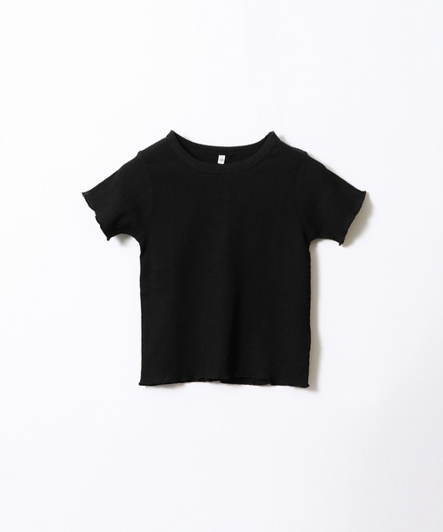 キッズ クレープシャーリングバックリボンTシャツ（Tシャツ