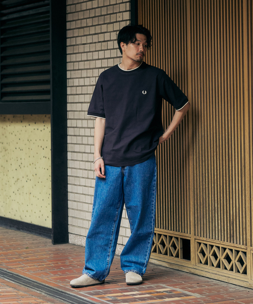 FRED PERRY 417別注 Textured Single Tipped Tシャツ（Tシャツ
