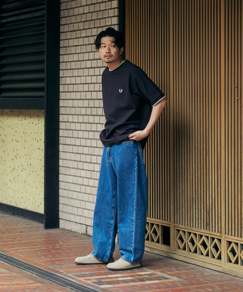 FRED PERRY 417別注 Textured Single Tipped Tシャツ（Tシャツ