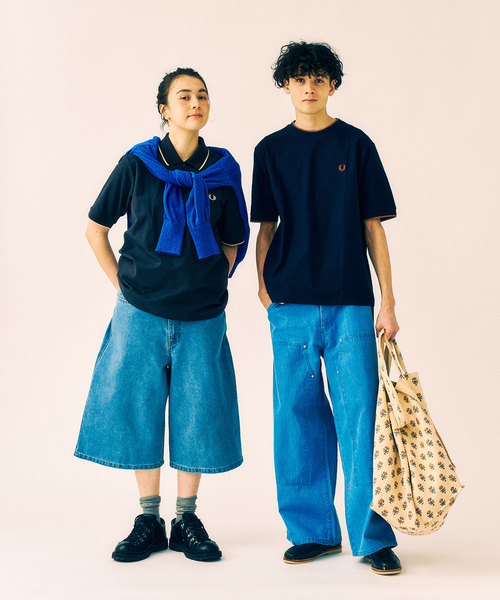 セール】FRED PERRY 417別注 Textured Single Tipped Tシャツ（T