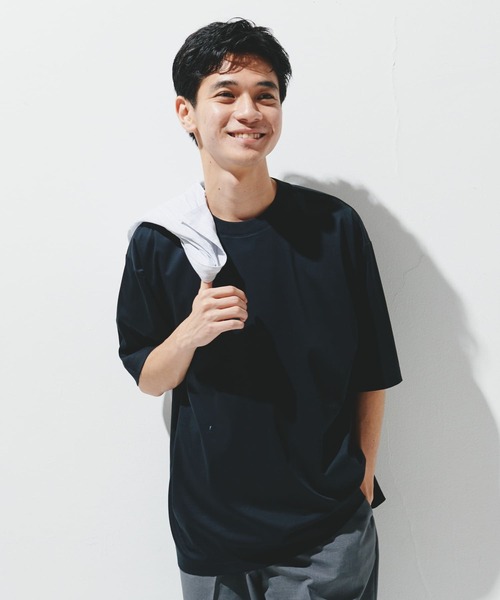 新品タグ付◆ 『UR TECH』バンドカラーシャツ　アーバンリサーチ　DOORS セール】『UR TECH』サマシェア クルーネックTシャツ（Tシャツ