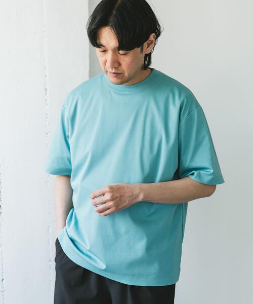 URBAN RESEARCH DOORS（アーバンリサーチドアーズ）の「『UR TECH』サマシェア クルーネックTシャツ（Tシャツ/カットソー・メンズ・ホワイト/ブラック系その他/ブラック/ライトブルー・MEDIUM/LARGE/X-LARGE）」の19枚目の写真