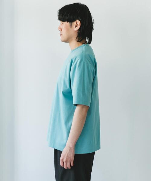 URBAN RESEARCH DOORS（アーバンリサーチドアーズ）の「『UR TECH』サマシェア クルーネックTシャツ（Tシャツ/カットソー・メンズ・ホワイト/ブラック系その他/ブラック/ライトブルー・MEDIUM/LARGE/X-LARGE）」の11枚目の写真