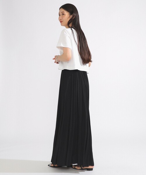 Demi-Luxe BEAMS(デミルクス ビームス)の「モックネック ショート Tシャツ(Tシャツ/カットソー・レディース・ブラック/ホワイト/グリーン系その他5・ONE SIZE)」の18枚目の写真