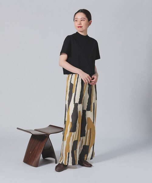 Demi-Luxe BEAMS(デミルクス ビームス)の「モックネック ショート Tシャツ(Tシャツ/カットソー・レディース・ブラック/ホワイト/グリーン系その他5・ONE SIZE)」の21枚目の写真