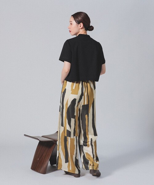 Demi-Luxe BEAMS(デミルクス ビームス)の「モックネック ショート Tシャツ(Tシャツ/カットソー・レディース・ブラック/ホワイト/グリーン系その他5・ONE SIZE)」の11枚目の写真