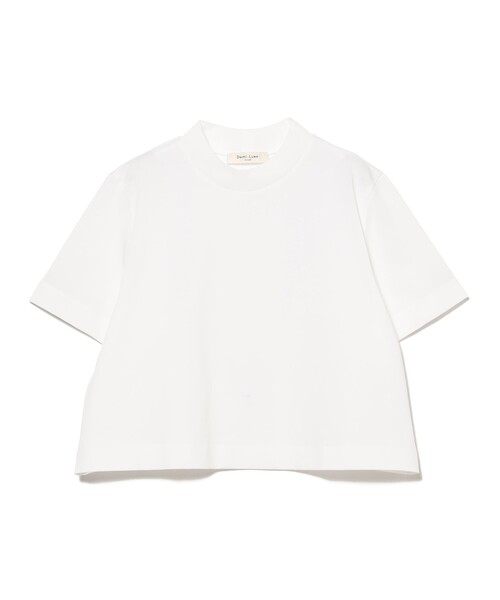 Demi-Luxe BEAMS(デミルクス ビームス)の「モックネック ショート Tシャツ(Tシャツ/カットソー・レディース・ブラック/ホワイト/グリーン系その他5・ONE SIZE)」の5枚目の写真